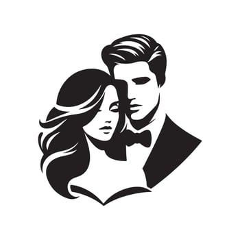 Versatile Romantic Couple Silhouette Vectors for Love and Relationship Designs