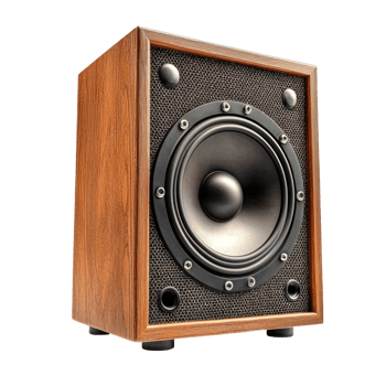 Audio Speaker side view isolate on transparency background png