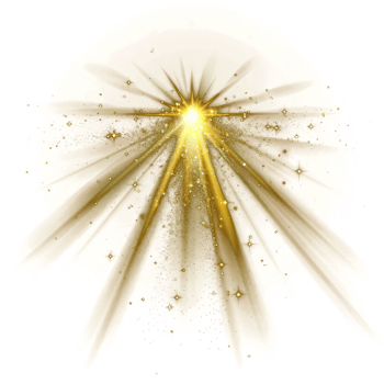 Shining Star With Rays And Glare, Sunlight Special Light Effect On transparency background png
