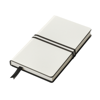 White Notebook with Black Ribbon png