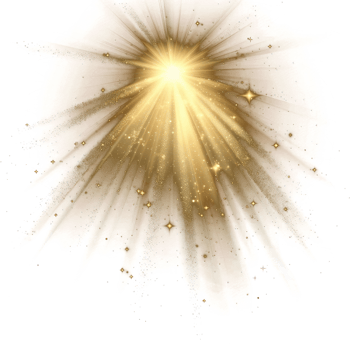 Shining Star With Rays And Glare, Sunlight Special Light Effect On transparency background png