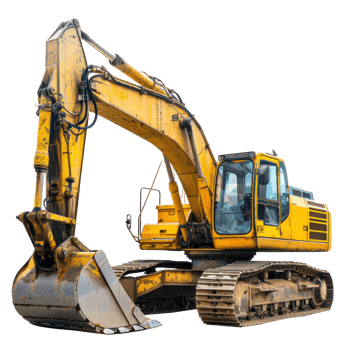 Excavator Truck isolate on transparency background png