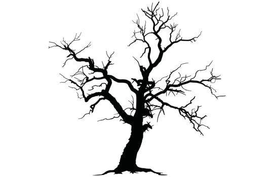 Scary Bare tree vector