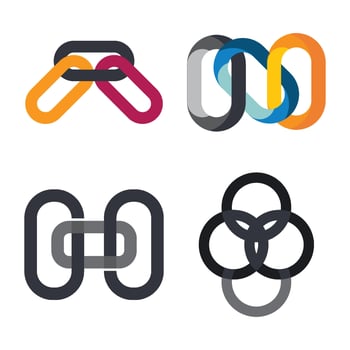 Chain Logo Template Icon vector
