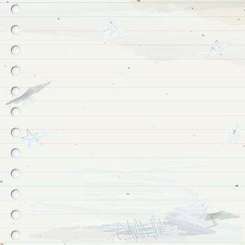 Used old notebook paper square background with stained effect graphic illustration have blank space. vector