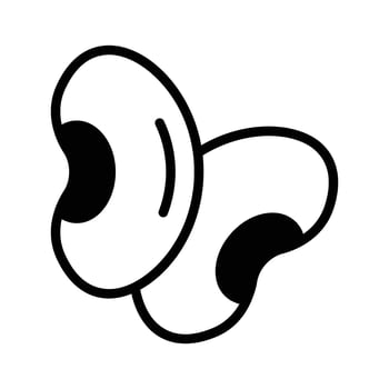 Beans icon, great for cooking, healthy meals, and veggie recipes vector