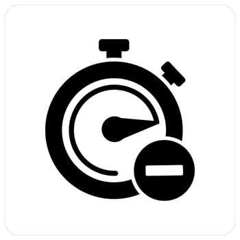 Remove Time and time icon concept vector