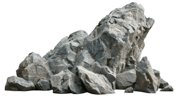 Rock Mountain isolate on transparency background png