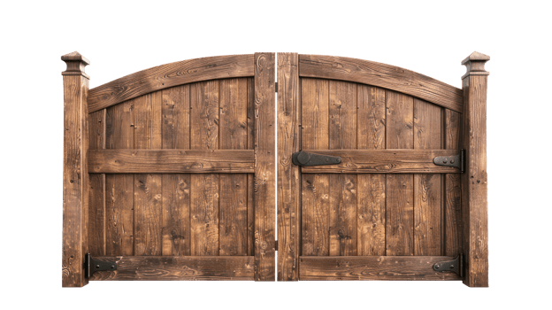 Wooden Gate isolate on transparency background png