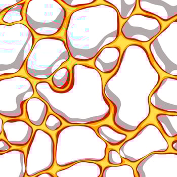 3D Style lava flow pattern illustration, source design vector