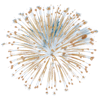 Fan Fireworks on transparency background png