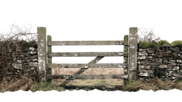 Farm Gate isolate on transparency background png