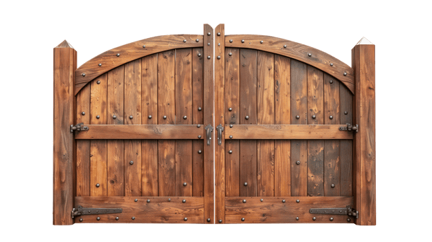 Wooden Gate isolate on transparency background png