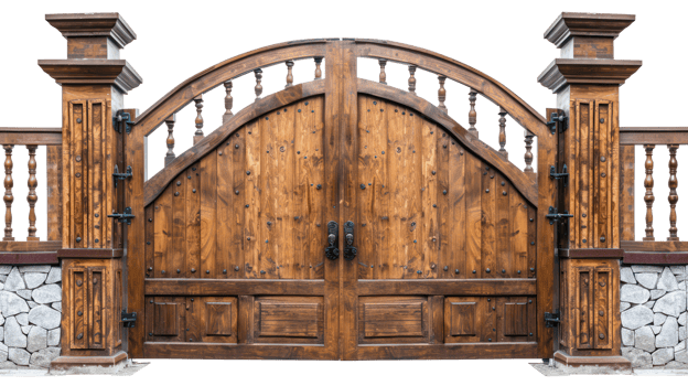 Garden Gate isolate on transparency background png