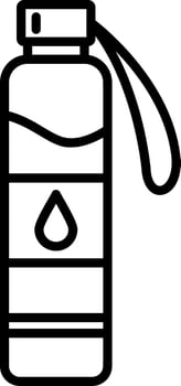 Water bottle icon vector