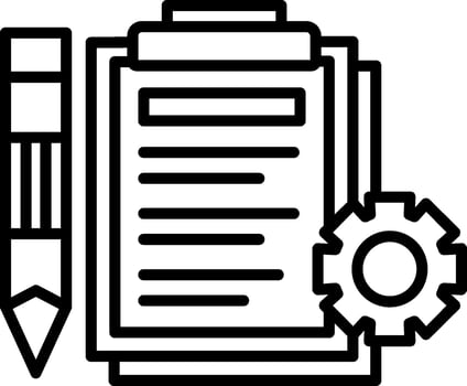 Clipboard, pen, and paper icon vector