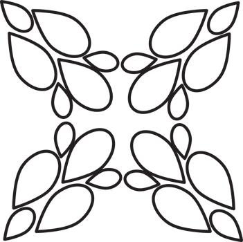 Vintage Botanical Leaf Outline png