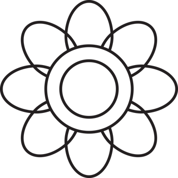 Vintage Floral Line Drawing png
