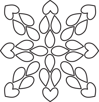 Bloom Line Art Illustration Design png