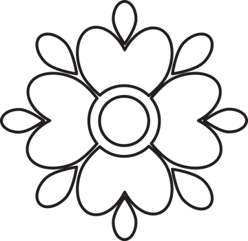 Outline Bloom Artistic png