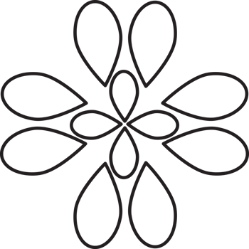 Flower Bloom Outline png