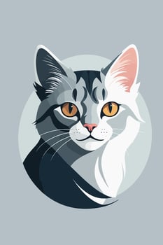 illustration design graphic of cat and dog vector