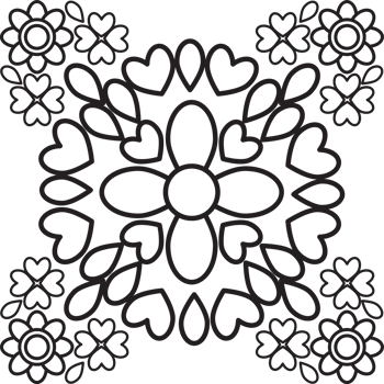 Line Art of Bloom Flower Illustration png