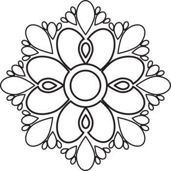 Bloom Flower Line Art Illustration png