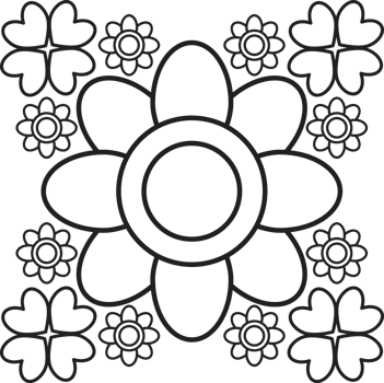 Bloom Flower Line Art png