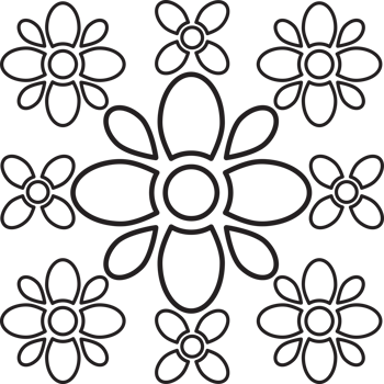 Elegant Botanical Garden Floral Drawing png