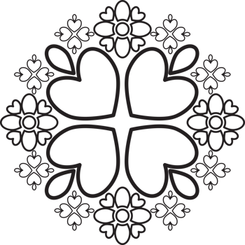 Elegant Garden Floral Drawing png