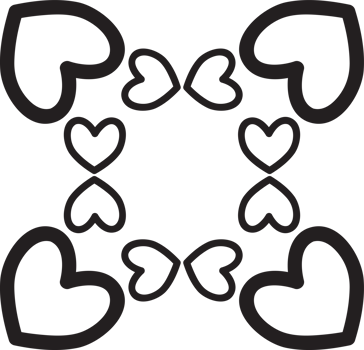 Monochrome style Flower Elegance ornament frame png