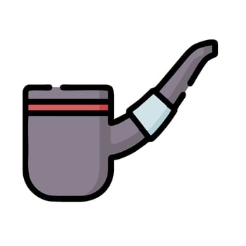 A pipe icon on a white background vector