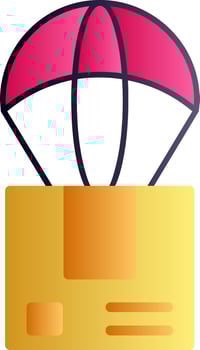 Dropshipper Flat Gradient Icon vector