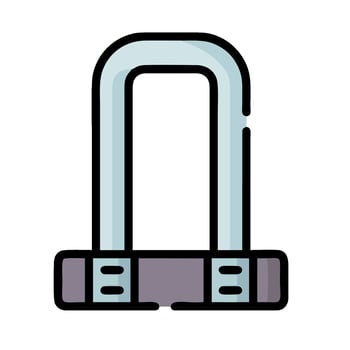 A lock with a handle on it vector