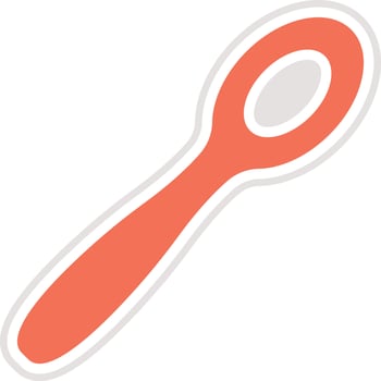 Spoon Icon Design Illustration vector