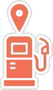 Gas station Icon Design Illustration vector