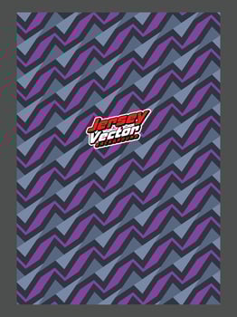 background the purple and black chevron pattern is shown vector