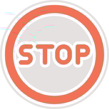 Stop Icon Design Illustration vector