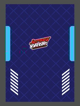 The background templet of a blue and white sports car vector
