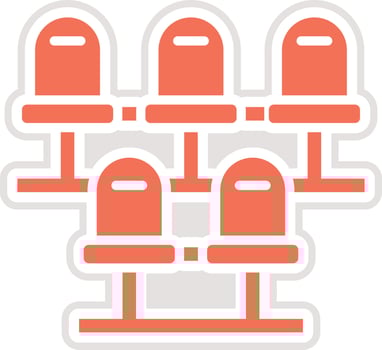 Waiting room Icon Design Illustration vector