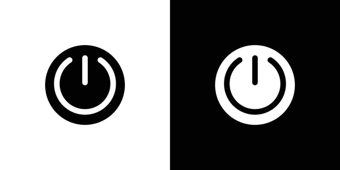 Power Activation Button icon set illustration vector