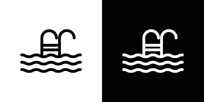 Swimming Pool icon set illustration vector