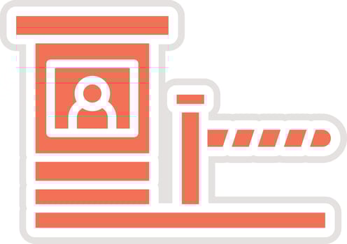 Checkpoint Icon Design Illustration vector