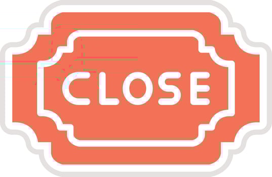 Close Icon Design Illustration vector