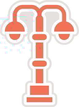 Street light Icon Design Illustration vector