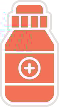 Medicine jar Icon Design Illustration vector