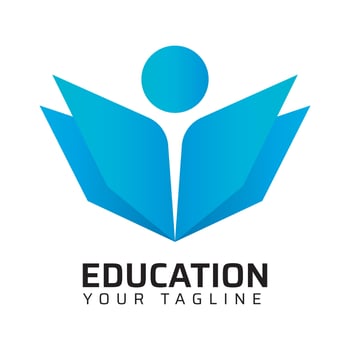 Book and Man Education Logo vector