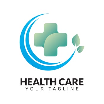 Eco Health Care Logo Design vector