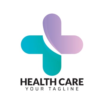 Plus Sign Medical Logo Design vector